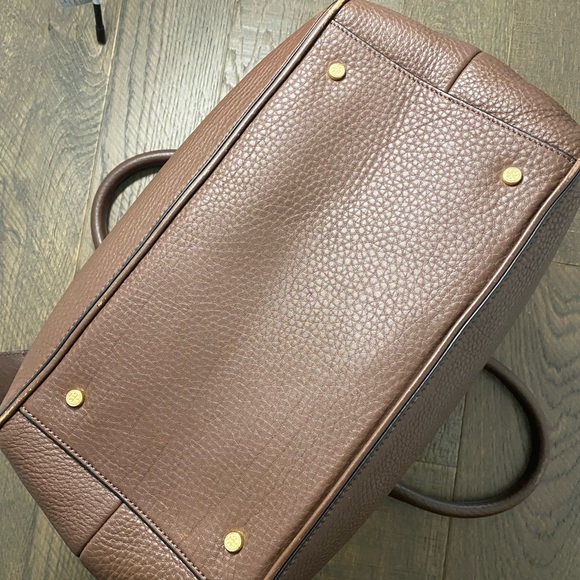 Tory Burch Robinson pebbled leather 3 zip satchel - Picture 3 of 8